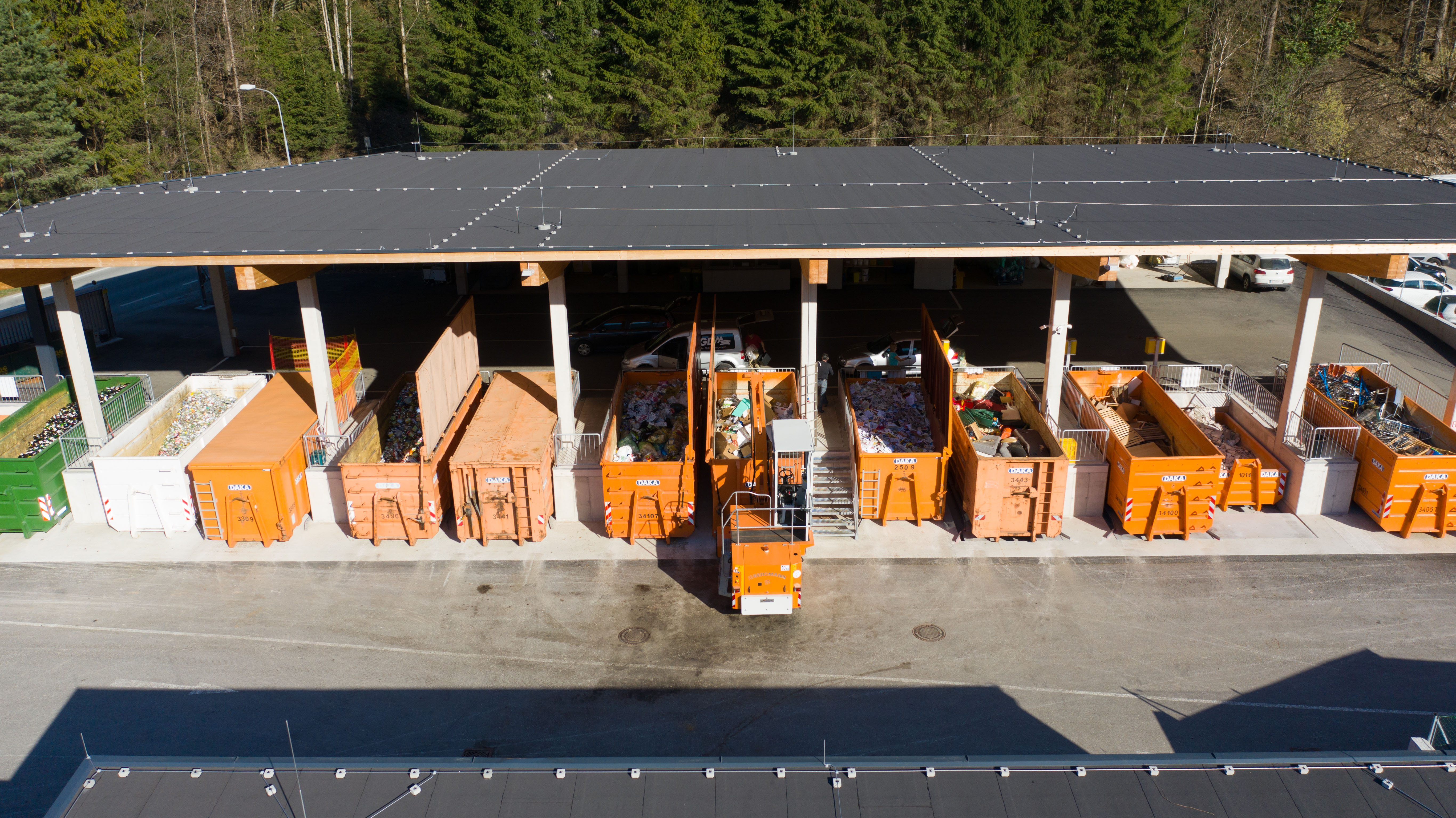 Regionaler Recyclinghof Hinteres Zillertal in Mayrhofen Luftaufnahme